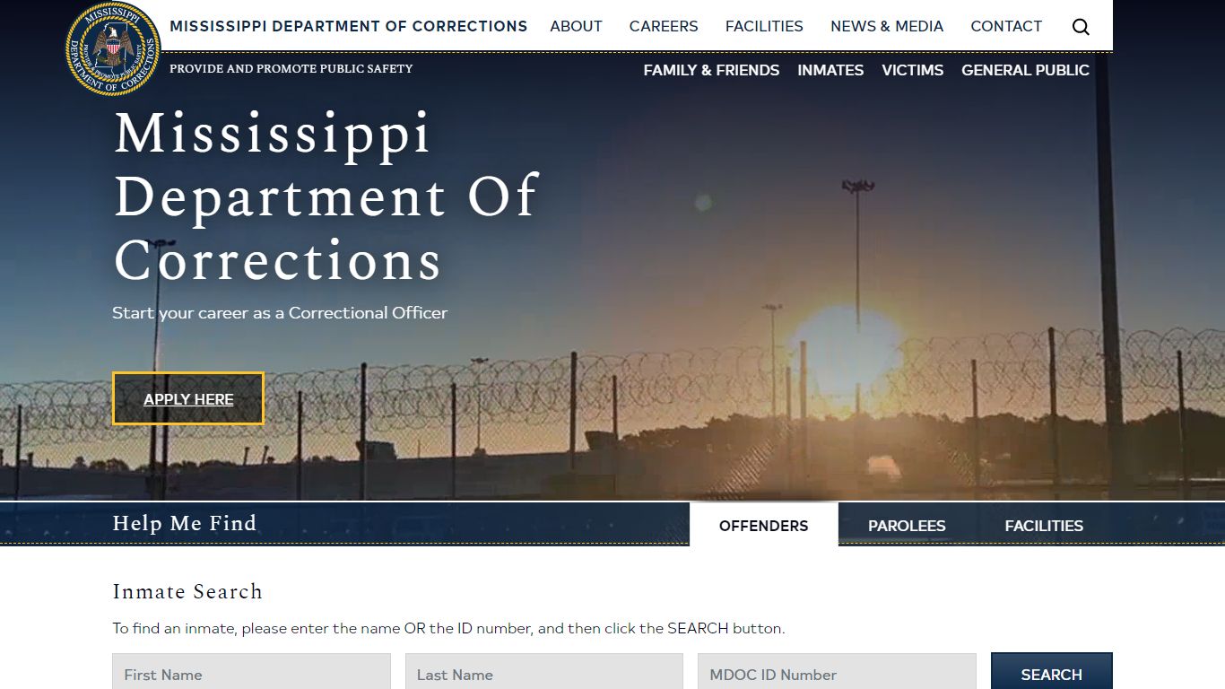 Home | Mississippi Department of Corrections - MDOC